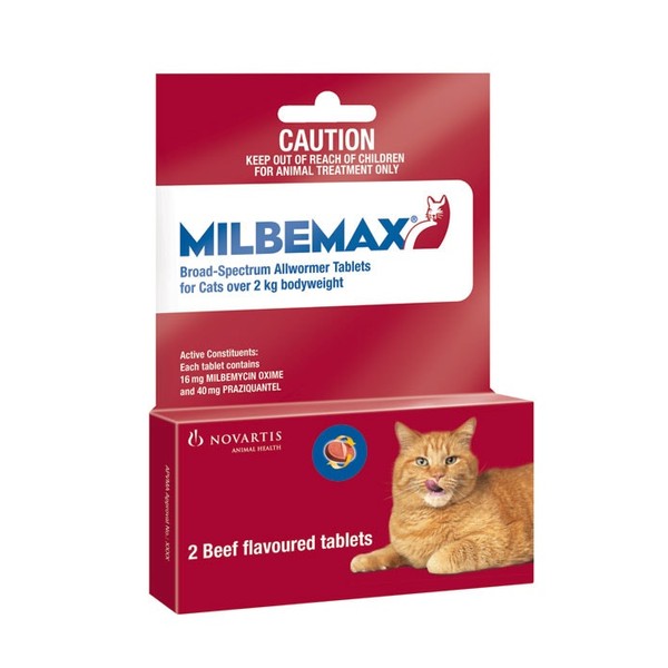 Milbemax Allwormer Cats Over 2kg Tab X 2