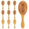 Molain 10 cepillos de pelo de bambú, cepillo de paleta