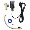 QWORK Automatic Timed Condensate Drain Valve with Steel Hose 1/4