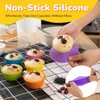 24 Pack Silicone Cupcake Liners for Baking, Multi-color Reusable Silicone