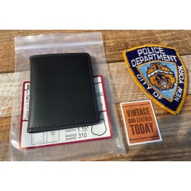 Strong Leather Co. Vintage Strong Leather #310 Shield Badge ID Wallet For NYPD Officers Daughter