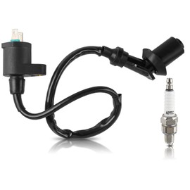 CARBBIA Engine Ignition Coil Spark Plug GY6 Racing Ignition Coil SSR 125 A7TC Spark Plug Wire for 50CC 150CC 110CC 125CC 80CC 90CC Moped Scooter ATV Go Kart Pit Dirt Bike Engine Motorcycle
