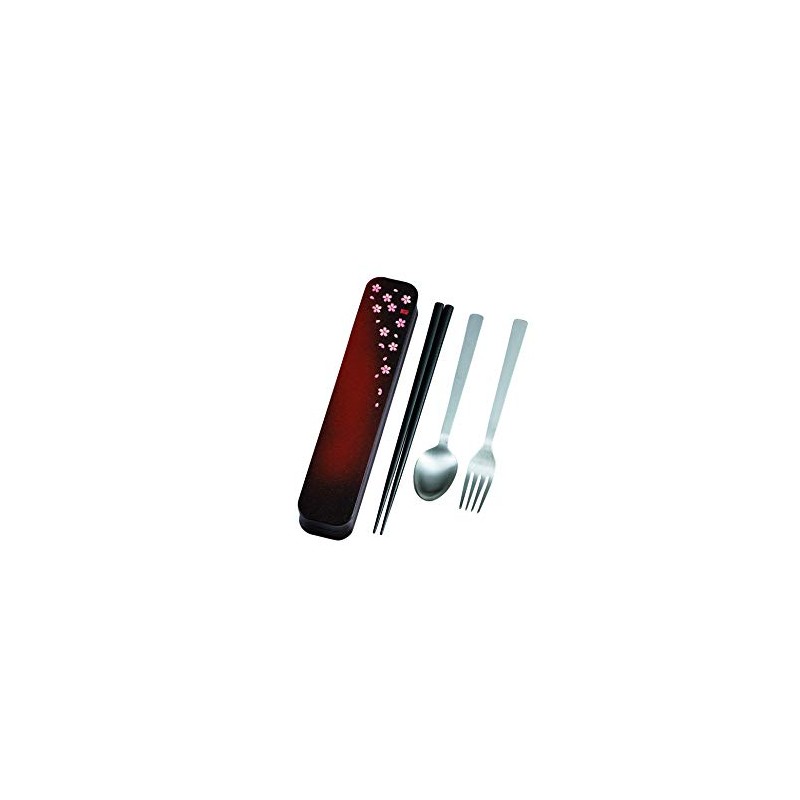 Tatsumiya Adult Cutlery Sakura Red Size: Approx. W 8.7 x