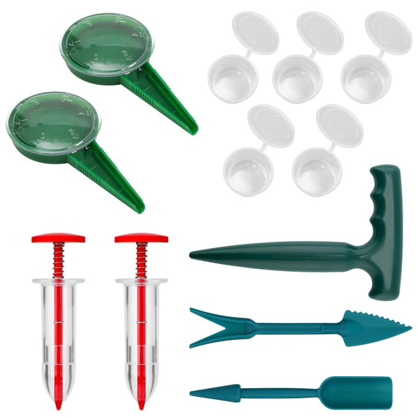 12pcs Mini Handheld Seed Spreader Kit, Small Planter Tool with