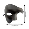 Axvxby Men's Mask, One-Eyed Half Face Phantom Mask, Half Face
