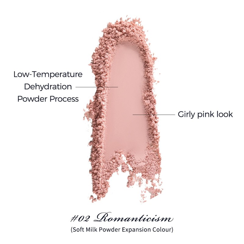 Flower Knows Swan Ballet Embossed Blush,Pink Matte Finish,Buildable & Blendable