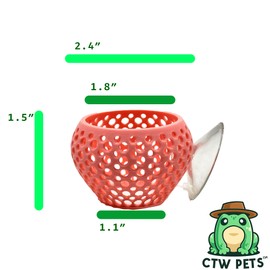 CTWPets Betta Bulb Hide | Betta Rest Fish Tank Ornament | Aquarium Cave with Suction Cup for Small Fish Tank, Betta Habitat, Shrimp Hideout, Aquatic Decor (Bubblegum Pink)