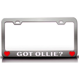 Custom Brother - GOT Ollie? Male Name Metal Car SUV Truck License Plate Frame Style Ch u12