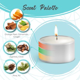 Moonlight Makers Sleigh All Day, Holiday Magic Scented Handmade Candle, Natural Soy Wax Candle, 25+ Hour Burn Time, 8oz Tin