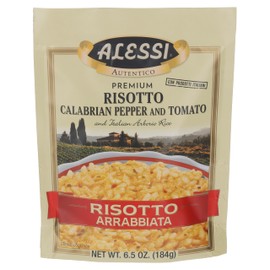 Alessi Autentico, Premium Seasoned Risotto, Italian Arborio Rice, Easy to Prepare, 6.5 Ounce (Arrabbiata, Pack of 6)