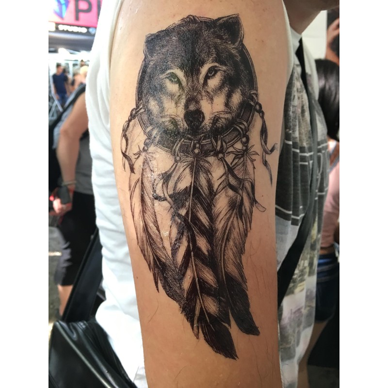 8 Sheets Temporary Tribal and Wolf Tattoos Maori Design Tattoos