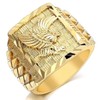 MayiaHey Eagle Ring, Hawk Ring for Men, American Bald Eagle