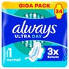 Always Ultra Day Sanitary Towels Normal (Size 1) with Wings