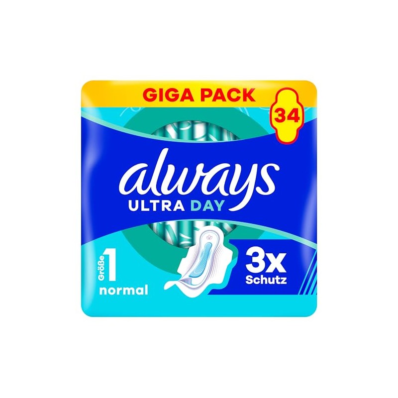 Always Ultra Day Sanitary Towels Normal (Size 1) with Wings