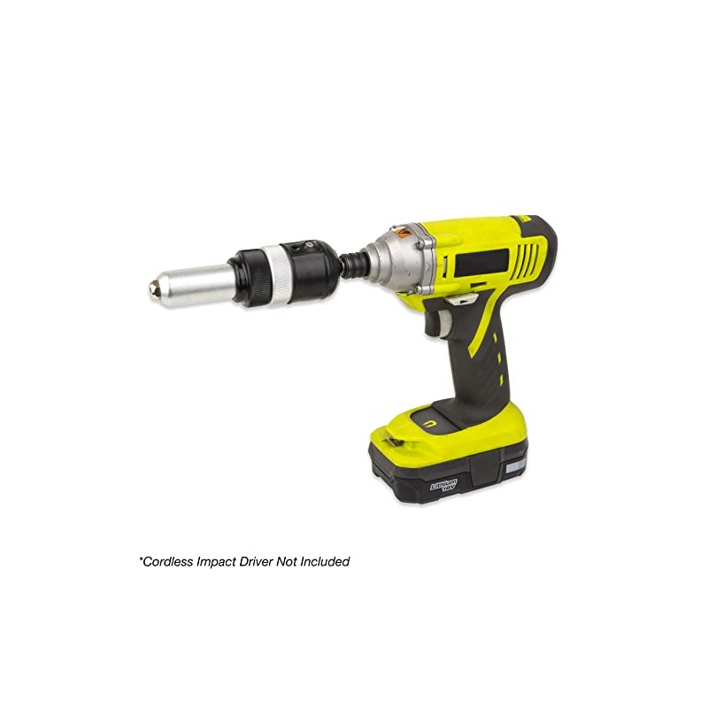 TGR 1/4” Hex Shank Blind Rivet Cordless Drill/Impact Gun Adapter