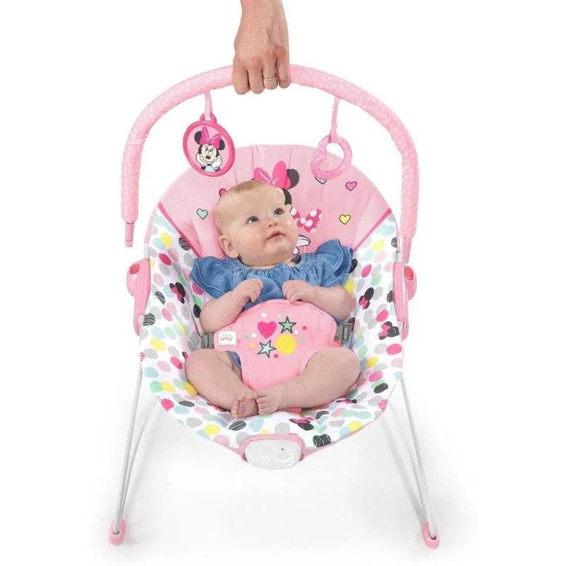 Silla mecedora para bebé Bright Starts Minnie Mouse’s Spotty Dotty