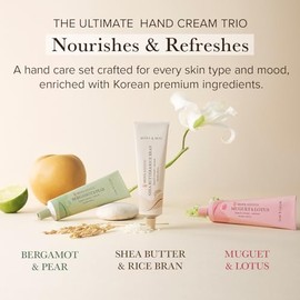 Mary&May Crema de manos de manteca de karité y salvado de arroz, 1.69 onzas | Korean fragrance-free vegan hand cream with shea butter, rice bran & cer