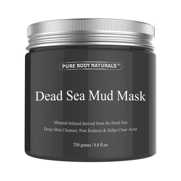 Purifying Dead Sea Mud BLACK Mask Facial Treatment Exfoliate Detoxify 8.8 oz