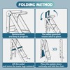 Foldable Toddler Tower, 3 Adjustable Height Toddler Standing Tower, Wooden
