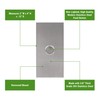 Waterwood Medium Rectangle Doorbell in Silver 1/8" Thick Grade 304