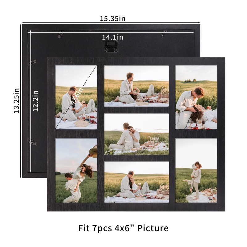 YESKAY 4x6 Picture Frame Collage for Wall Decor, Multiple Photo