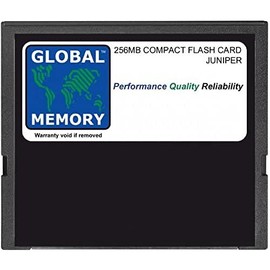 GLOBAL MEMORY 256 MB Compact Flash Card Memory for Juniper J2300/J4300/J6300 Series Routers (jx-cf-256 m-s)