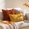 EMEMA Fall Embroidered Pumpkin Throw Pillow Covers 18x18 Set of