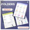 Henoyso 48 Pcs Folders Take Home Heavy Duty 2 Pocket