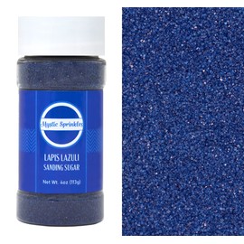 Mystic Sprinkles Sanding Sugar 4oz Bottles (Lapis Lazuli - Navy Blue Sanding Sugar 4oz)