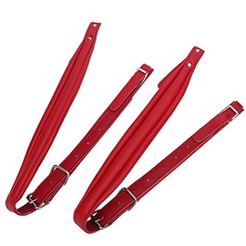 Accordion Straps, Multi Colors Adjustable Wear-resistant Shoulder Belts Straps Waterproof Accordion Shoulder Straps Kit for 16-120 Bass Accordion(red)