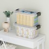 Cetomo Lidded Storage Bin, Tote Organizing Container with Handle and