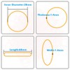 Selizo 1000Pcs Elastic Bands Small Rubber Bands Assorted for Office