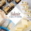 Sidosir 2PCS Butter Silicone Mold with Lid, Non-Stick Butter Mold