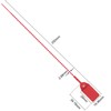 AOMGD Red Pull-Tite Security Seal (Package of 100)