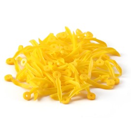 JMU Dental Plastic Wedges Disposable, Dental Fixing Wedge with Hole, M Yellow, 100 Pcs