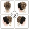WEZCHUGHAOL Curly Hair Buns, Messy Bun Hair Piece Tousled Updo