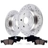 VIPCAR Rear Brake Pads And Rotors Kit Compatible With Dodge