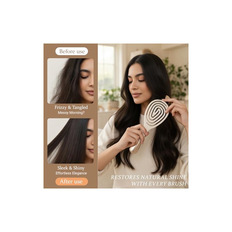 Cepillo desenredante ventilado para el cabello, ideal para mujeres y