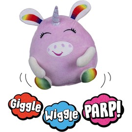 Windy Bums Unicorn Cheeky Farting Toy, Unicorn teddy bear that farts, wiggles and giggles. Hilarious fun for everyone! 10mths + , 10 x 10 x 10 centimeters, Red