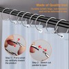 MOROBOR Shower Curtain Rings, 24 Pieces Rustproof Shower Curtain Hooks