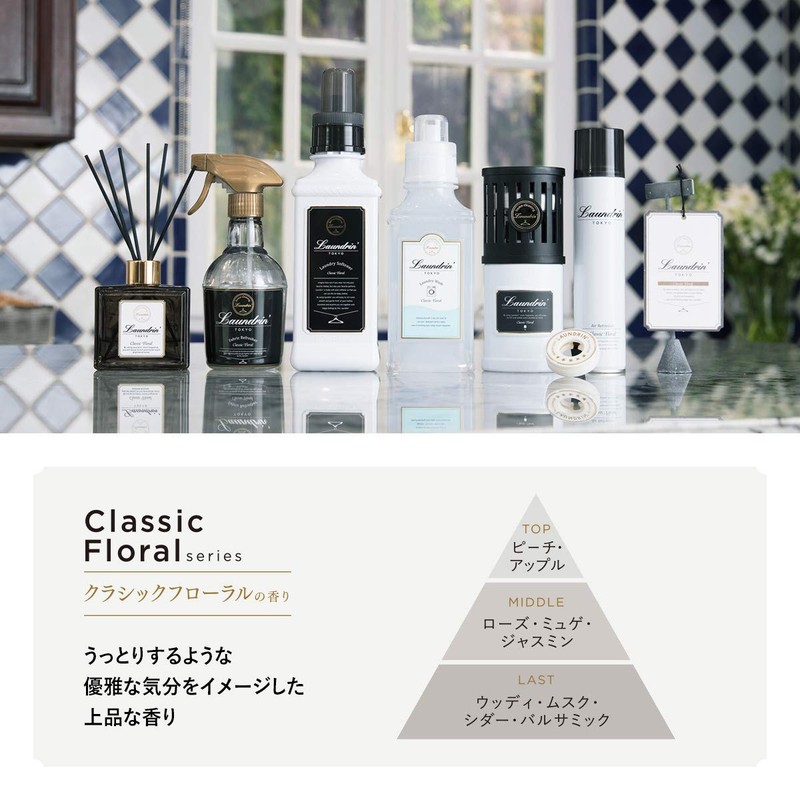 Laundrin ランドリン Air Refresher [Mist Type] Classic Floral 160ml