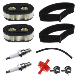 VGOL Set of 10 Air Filter Spark Plug Kit 798339 798452 593260 093000 09P0000 Compatible with Briggs & Stratton Engines 550E 550EX Eco-Plus 575EX Series
