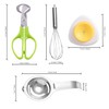 5PCS Quail Egg Scissors, Egg Yolk Separator, Stainless Steel Whisk,