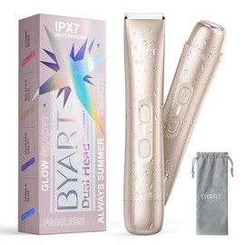 BYART Pubic Hair Bikini Trimmer for Women – Electric Razors for Private Area & Sensitive Skin, Cordless Rechargeable Lady Shaver for Intimate Grooming – Smooth, No-Irritation, IPX7 Waterproof