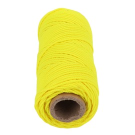 Diving Reel Line Replacement Wearproof Underwater Finger Spool Reel Round Line Fluorescent Yellow Line Rope Replacement Underwater Finger Spool Reel Cord Diving Spool Line Cord(46m), Diving Reel