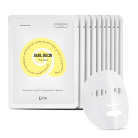 BYA - Rejuvenating, Anti aging, Anti pimple, Snail Mucin, Face Masks Skincare, Facial Mask, Face Mask Skin Care, Sheet Mask, Face Mask Set, Face Sheet Masks Skincare, Hydrating Face Masks Sheets