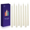 Ivory 10-inch Set of 8 Cone-Shaped Candles, Perfect for Dinner