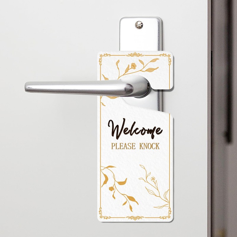 2 Pack In Session Door Sign for Therapists Please Do