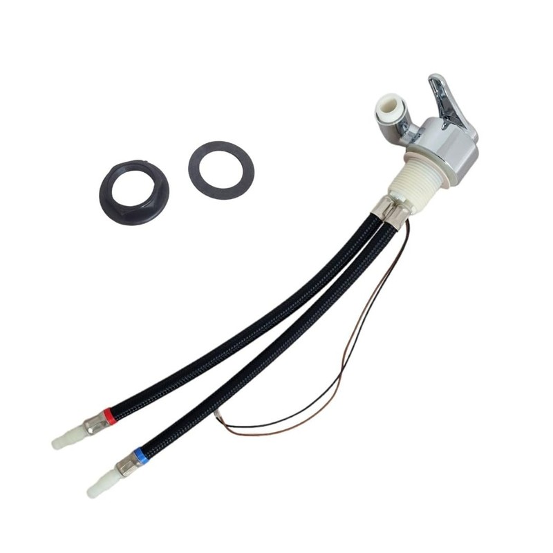 MARVIX Shower Mixer Tap Chrome 12V Microswitch For Caravan Campervan
