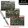 C & I Diamond Nail Drill Bit Flame Shape E-File